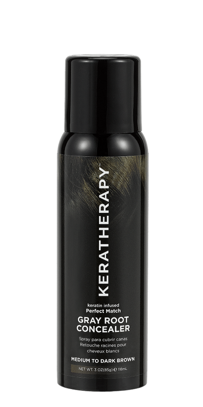Keratin Infused Perfect Match Gray Root Concealer Med/Dark Brown-HAIR PRODUCTS-Salonbar