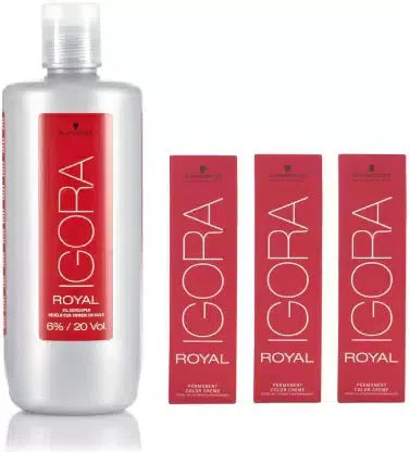Igora Royal color 6-00 (3 tube) + Igora Oil Developer 6% 20 Volume-Salonbar