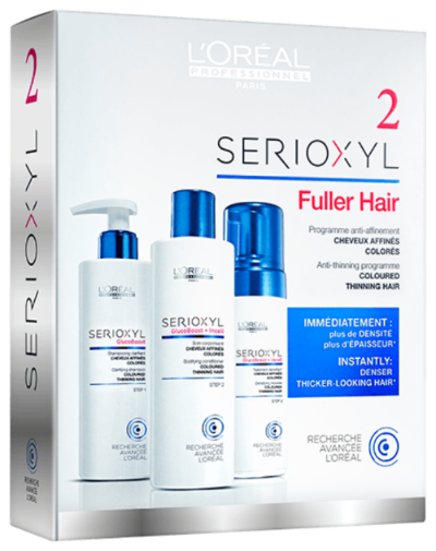 Serioxyl Kit 2(Colored Hair) Shampoo+Conditioner+Foam-Salonbar