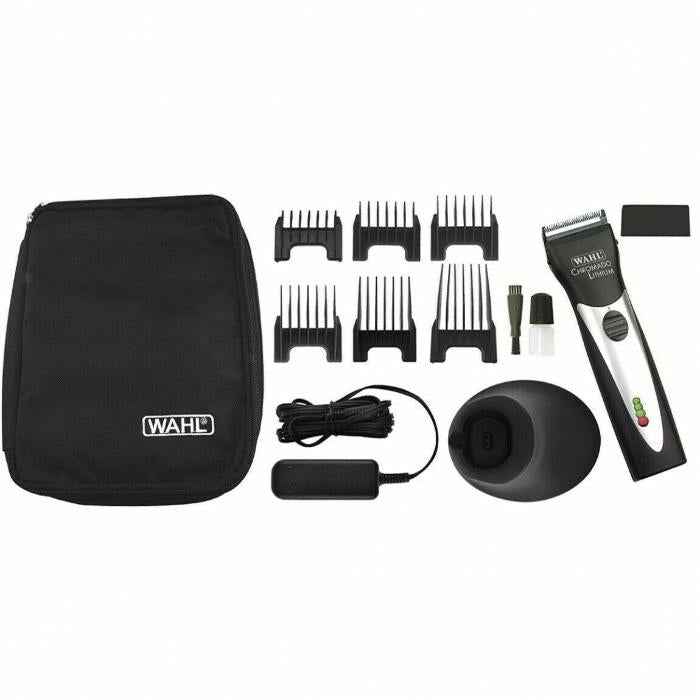 Lithium Chromado Cord/Cordless Clipper in Black-Salonbar