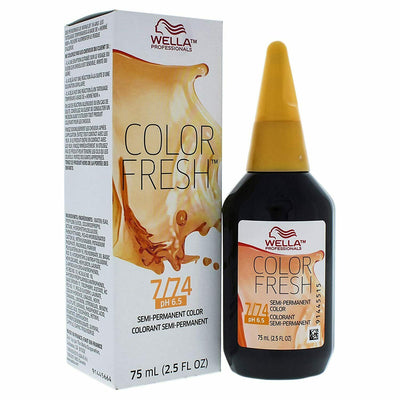 Color Fresh Warm 7/74 Medium Blonde/Brown Red Hair Color-Salonbar